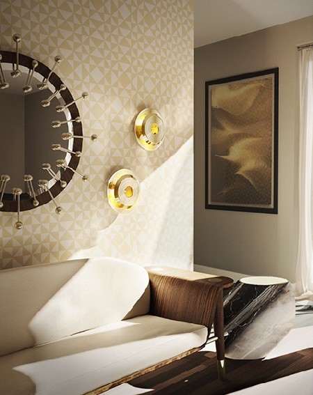 GOLDEN SCONCES TO ACHIEVE AN ELEGANT HOME DESIGN